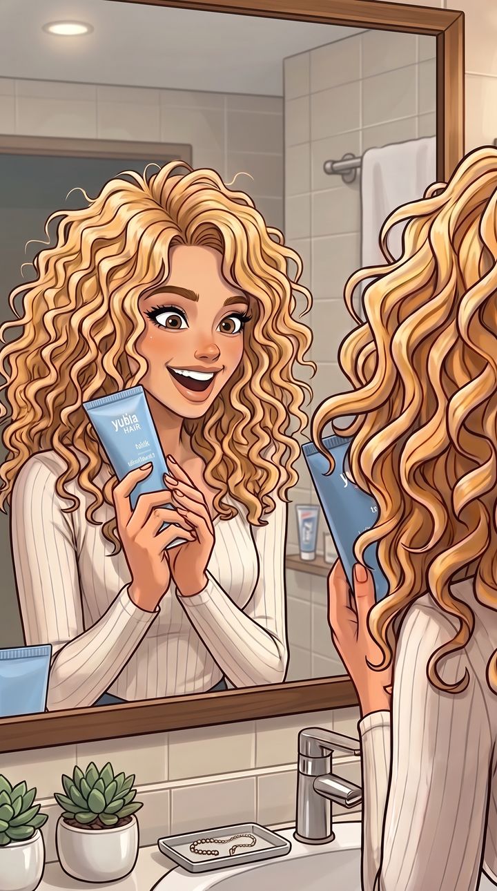 2D illustrated ad with the product